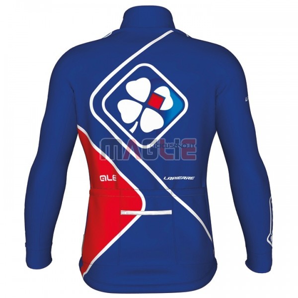 Maglia FDJ Manica Lunga 2017 Blu - Clicca l'immagine per chiudere